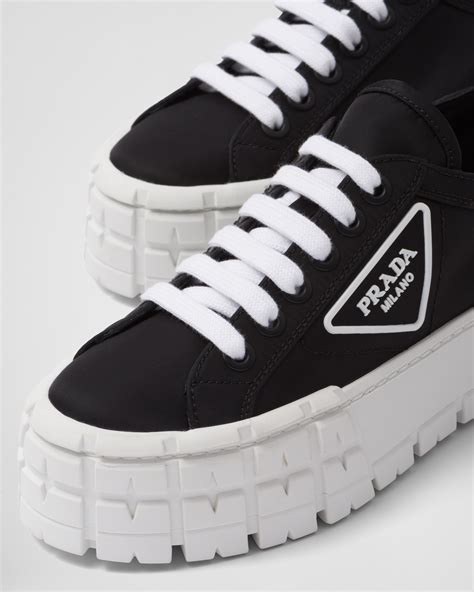 prada nylon gabardine sneakers.